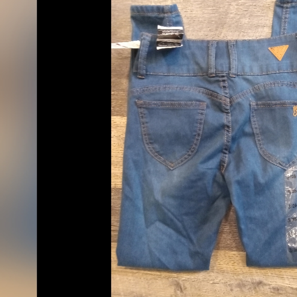 Red Bottoms high waisted next level stretch 3/26 jeans - Picture 3 of 6